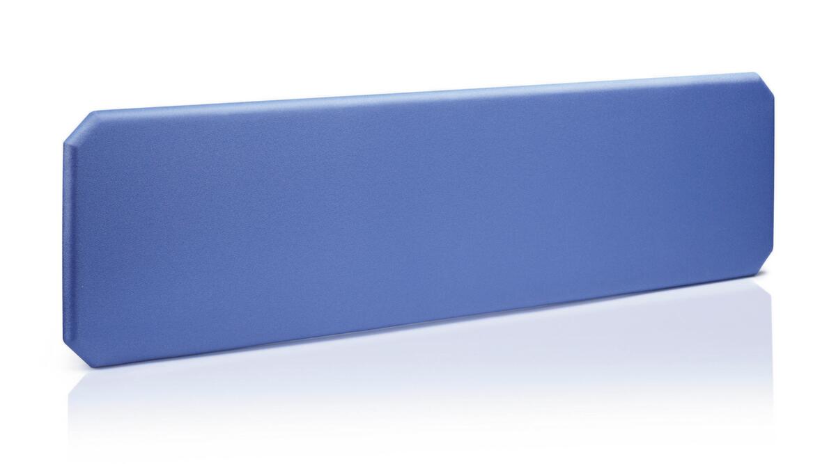 Cloison de table insonorisante, hauteur x largeur 450 x 1200 mm, paroi bleu