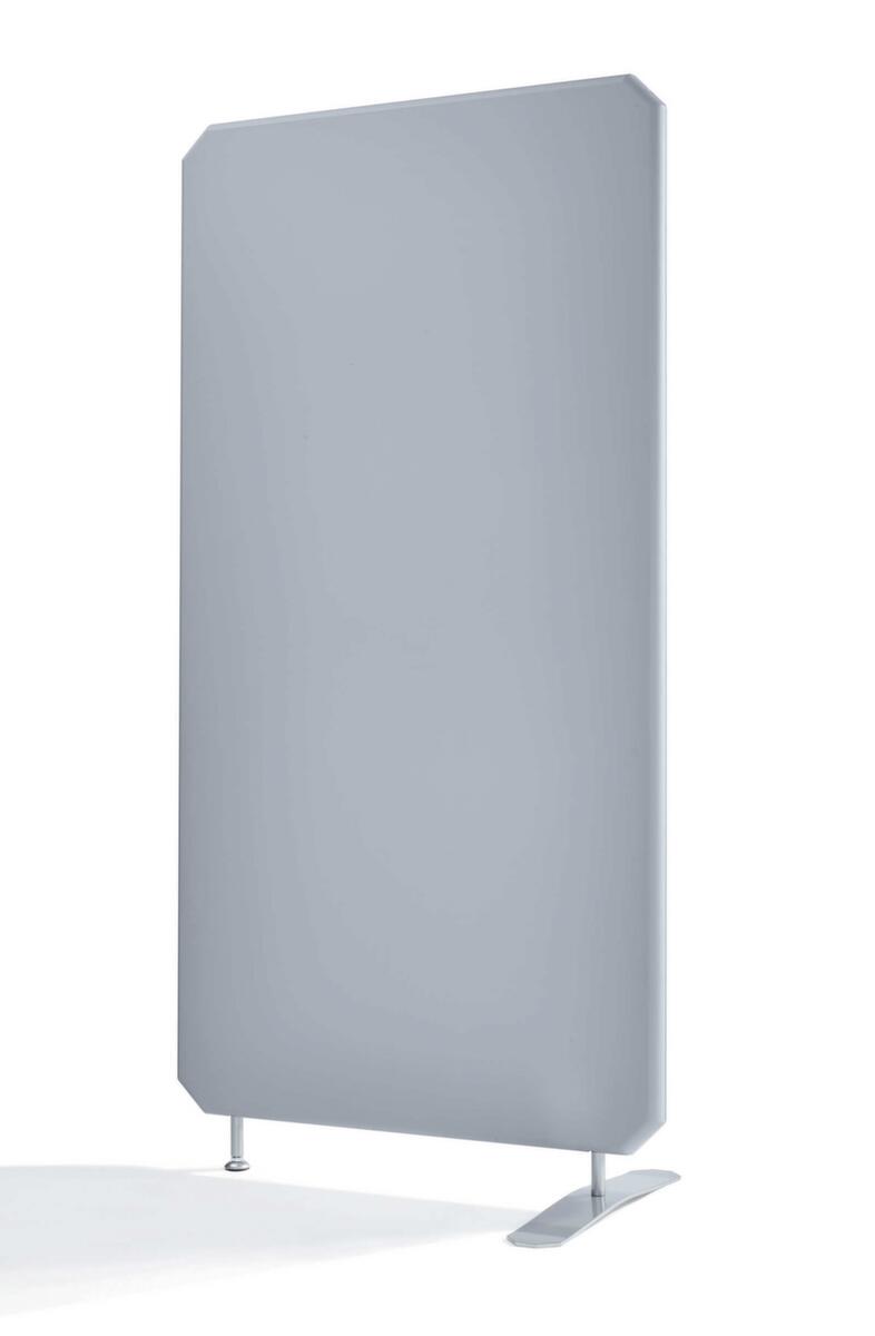 Cloison démontable antivirale, hauteur x largeur 1800 x 1000 mm, paroi gris