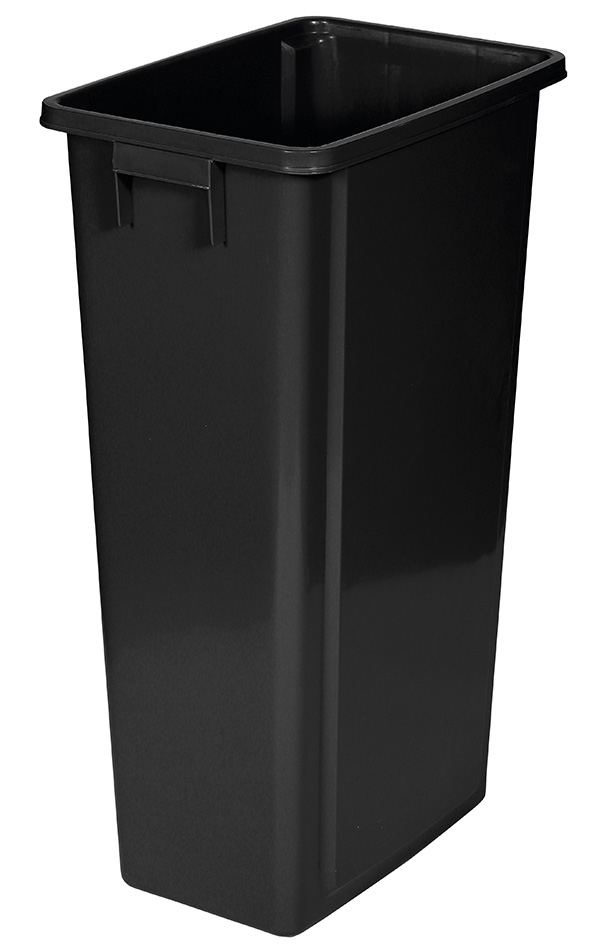Collecteur ouvert de matières recyclables probbax®, 80 l, noir  ZOOM