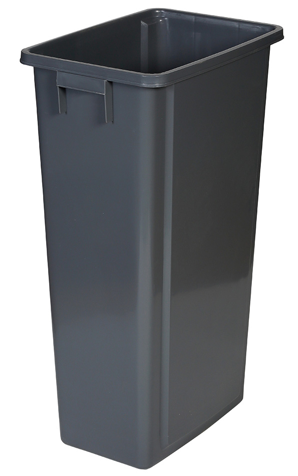 Collecteur ouvert de matières recyclables probbax®, 80 l, gris  ZOOM