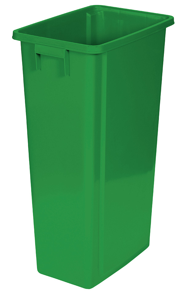 Collecteur ouvert de matières recyclables probbax®, 80 l, vert  ZOOM