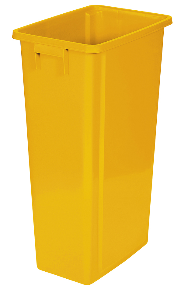 Collecteur ouvert de matières recyclables probbax®, 80 l, jaune  ZOOM