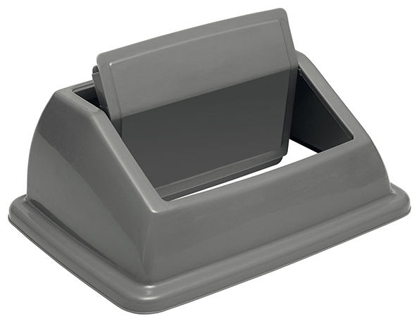Couvercle oscillant probbax® pour collecteur de recyclage, gris  ZOOM