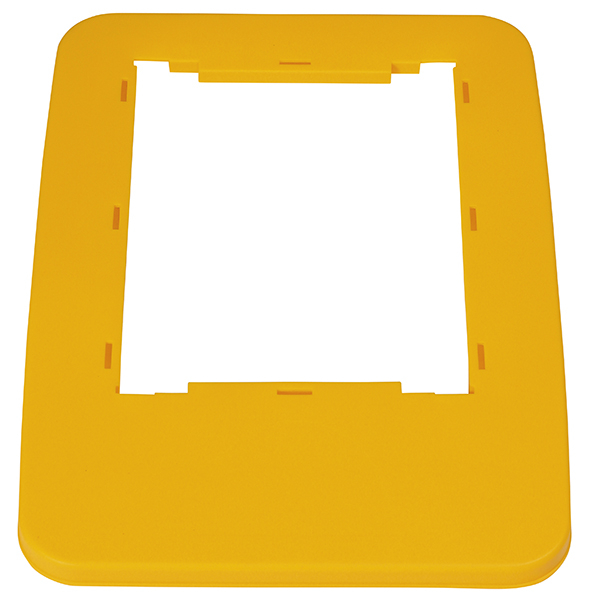 Cadre probbax® pour collecteur de recyclage, jaune  ZOOM