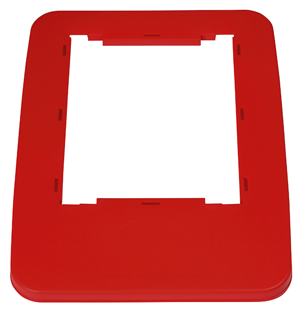 Cadre probbax® pour collecteur de recyclage, rouge  ZOOM