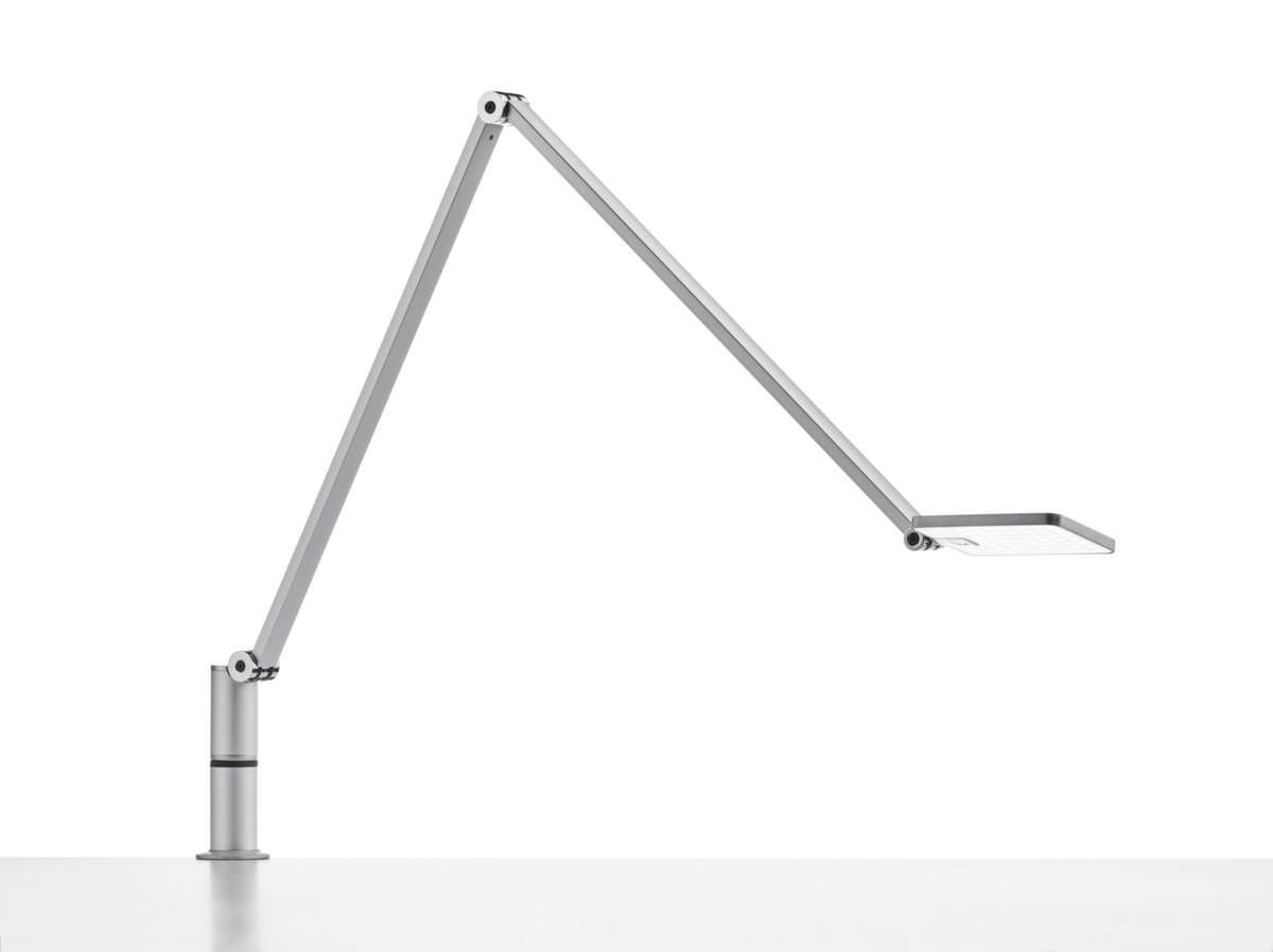 Novus lampe de bureau à DEL avec variateur Attenzia Task, lumière blanc chaud, argent  ZOOM