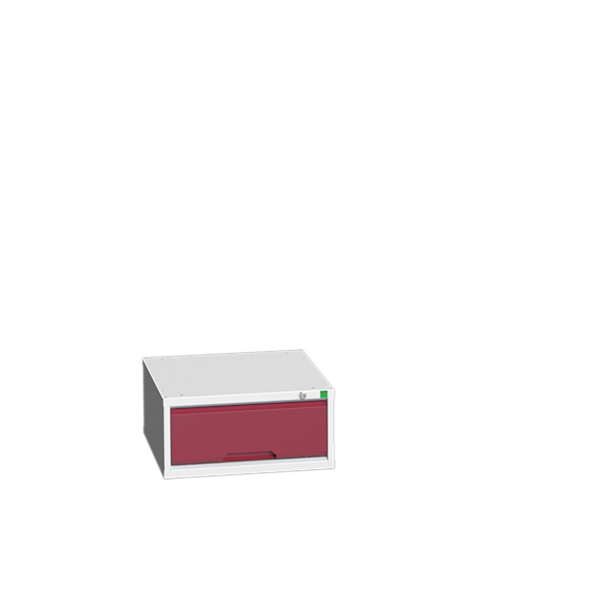 bott Armoire à tiroirs verso, 1 tiroir(s), RAL7035 gris clair/RAL3004 rouge pourpre  ZOOM
