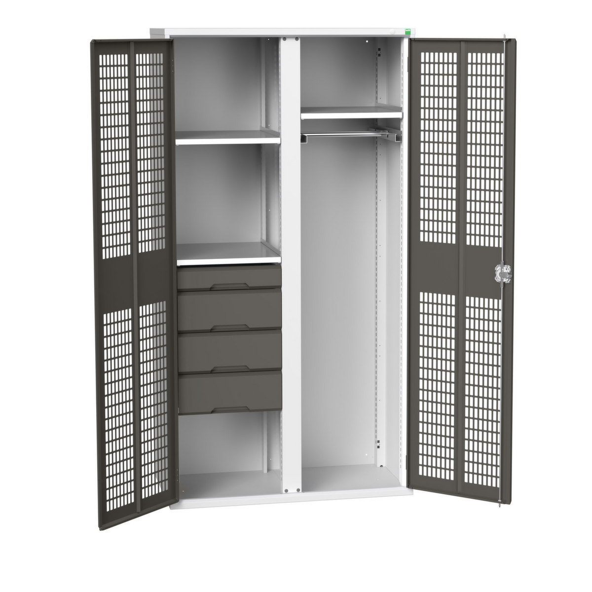 bott armoire à portes battantes verso avec fentes d’aération, largeur 1050 mm  ZOOM