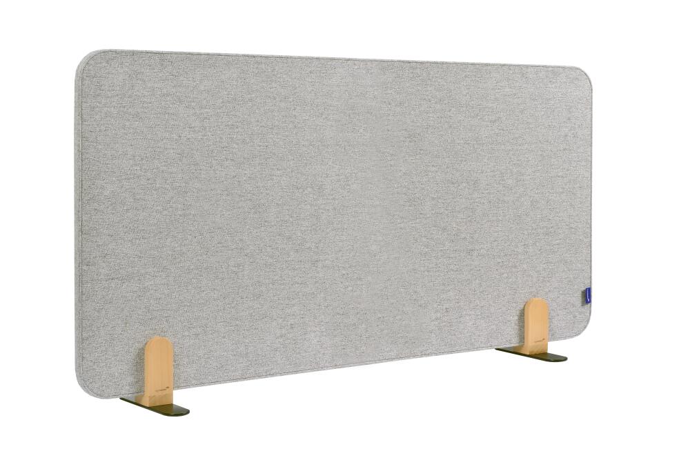 Legamaster Cloison de table insonorisante ELEMENTS, hauteur x largeur 600 x 1200 mm, paroi gris