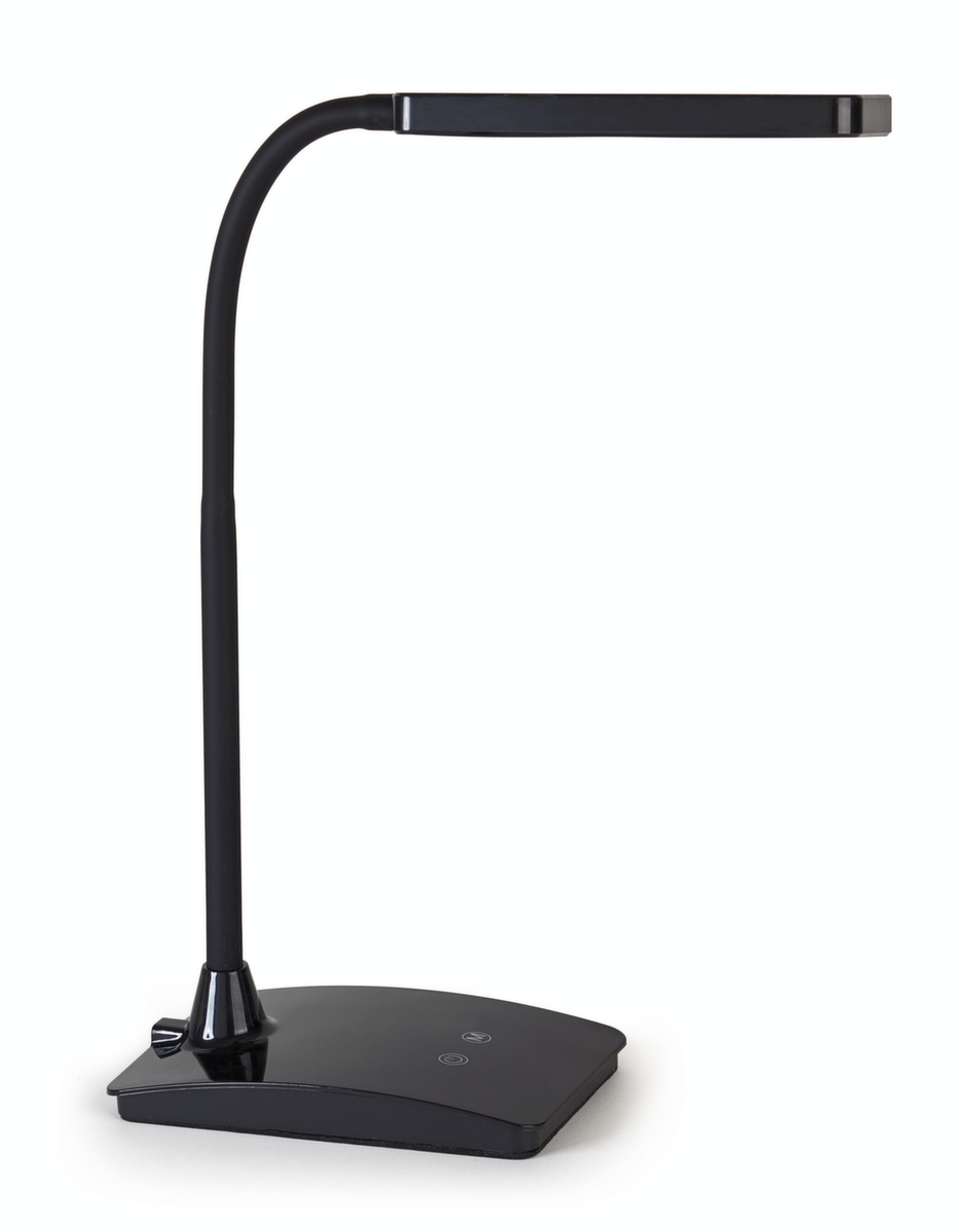 MAUL Lampe de bureau DEL compacte MAULpearly colour vario avec température de couleur réglable, lumière blanc lumière du jour à blanc chaud, noir