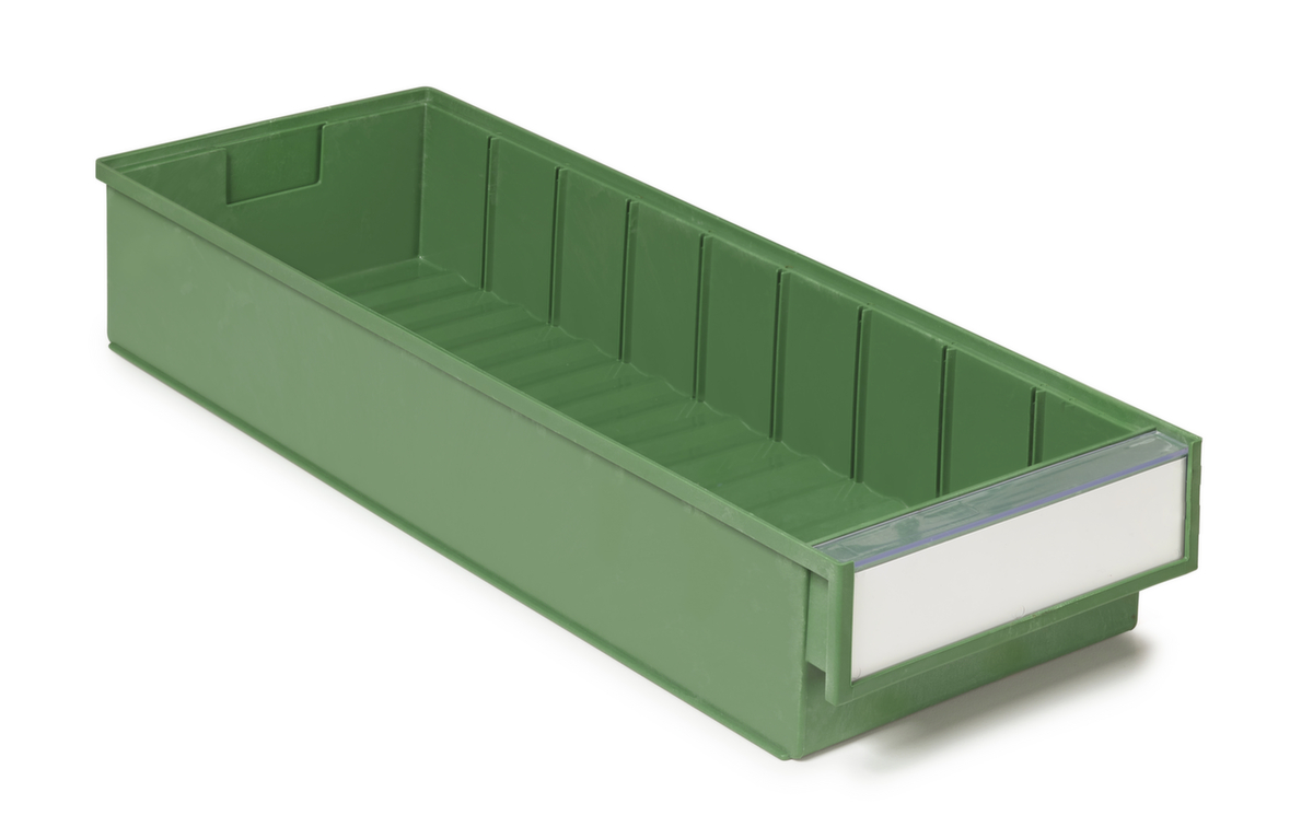 Treston Bac à bec pour rayonnage écologique BiOX, vert, HxLxl 82x500x186 mm  ZOOM