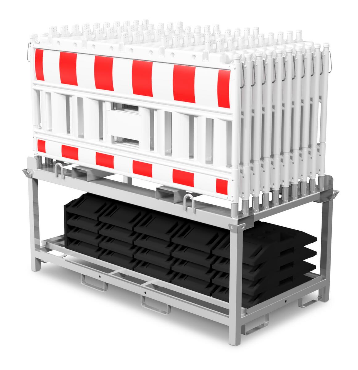 Schake Kit de barrièresen plastique blanc/rougeavec adaptateur lampesen différentes exécutions  ZOOM