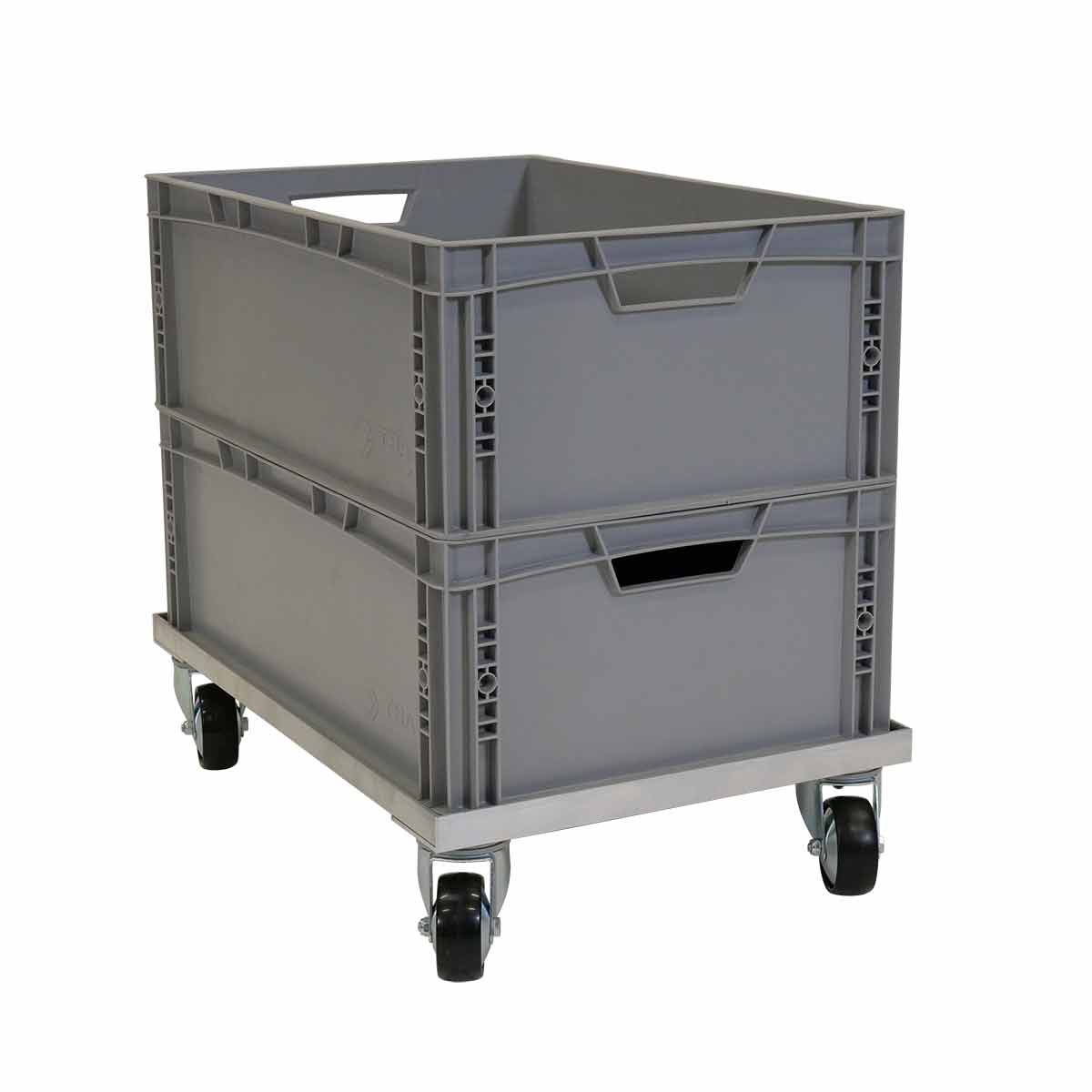 Rouleau de caisse en aluminium pour les conteneurs Euronorm, force 150 kg  ZOOM