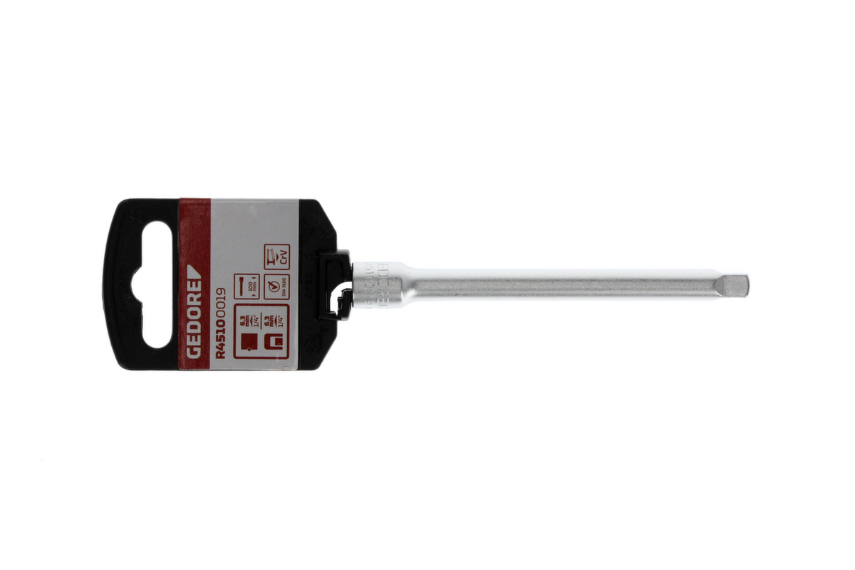 GEDORE R45100019 Rallonge de clé à douille 1/4" longueur 100 mm  ZOOM