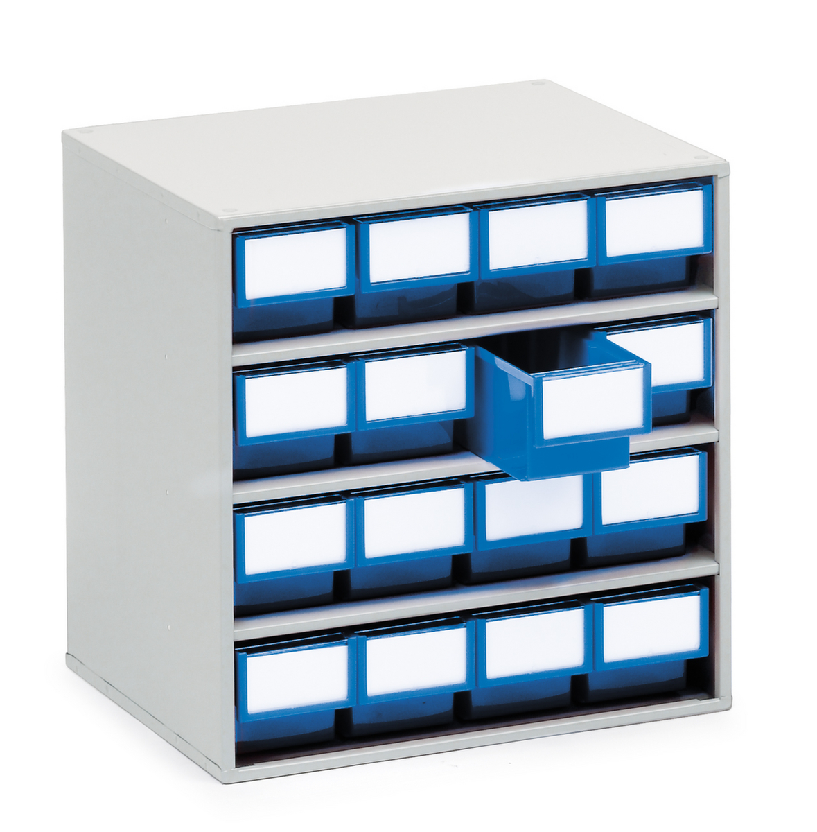 Treston petit bloc tiroirs, 16 tiroir(s), RAL7035 gris clair/bleu  ZOOM