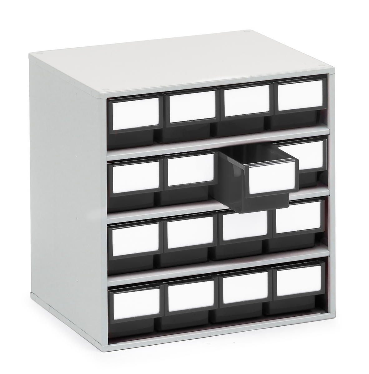 Treston bloc à tiroirs ESD, 16 tiroir(s), gris/noir  ZOOM