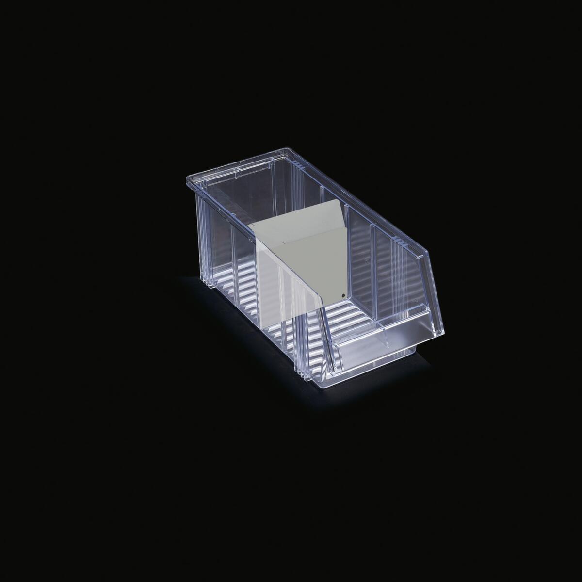 Treston bac à bec transparent avec grande ouverture de prise, transparent, profondeur 400 mm  ZOOM