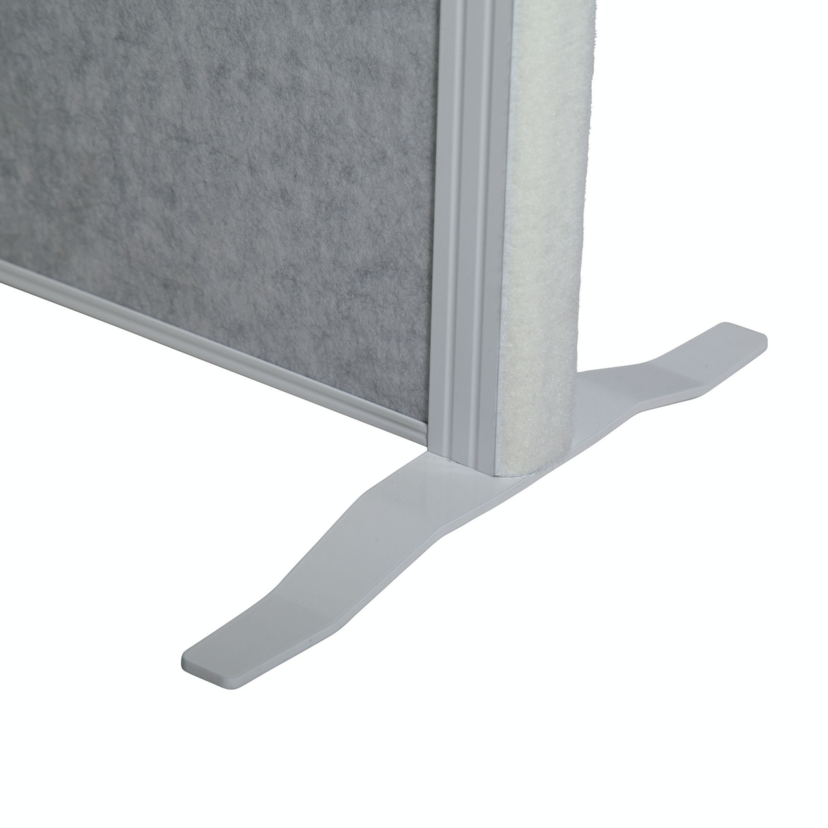 MAUL Tableau à cloison démontable MAULconnecto, hauteur x largeur 1800 x 1000 mm, paroi blanc/gris clair  ZOOM