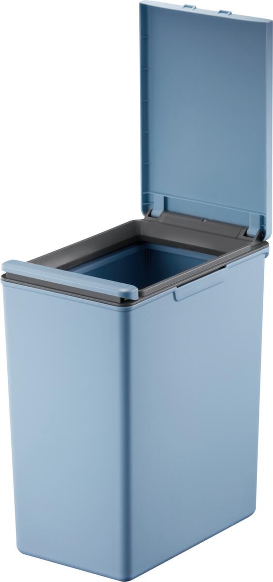 Collecteur de recyclage EKO avec couvercle tactile, 20 l, bleu, couvercle bleu  ZOOM