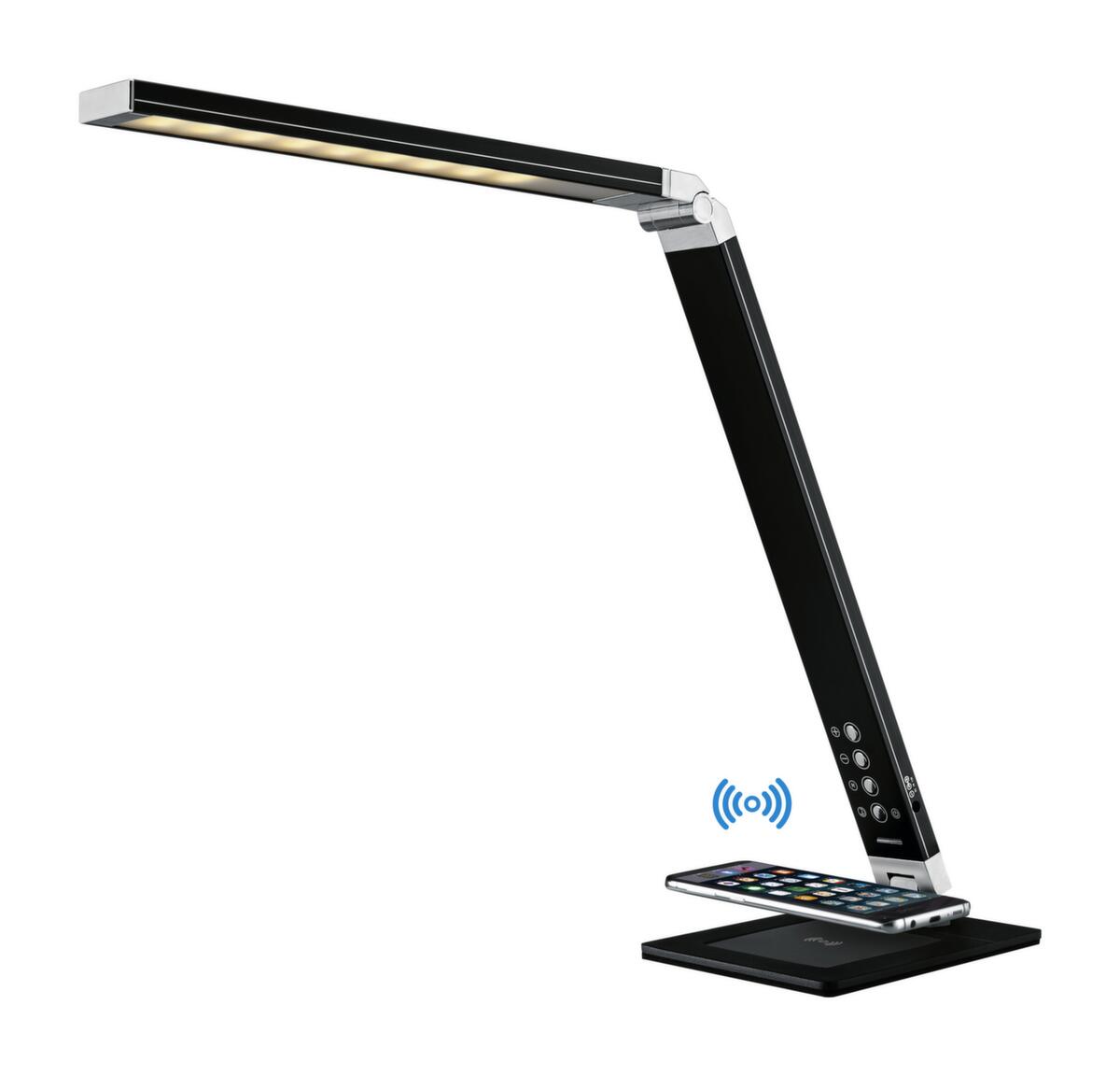 Hansa Lampe de table à DEL Magic Light avec raccordement USB, lumière blanc lumière du jour à blanc chaud, noir  ZOOM