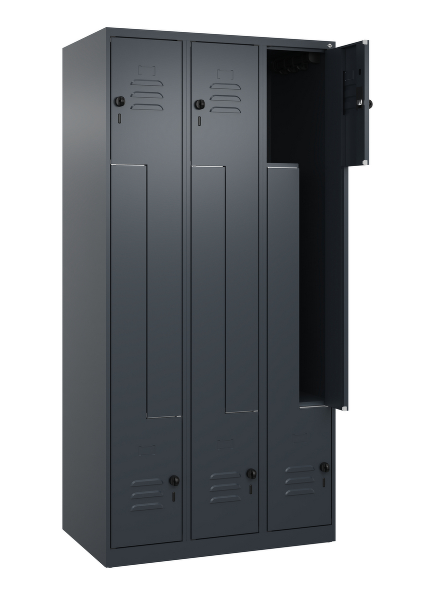 C+P Armoire vestiaire Z Classic Plus, largeur de compartiment 150/300 mm  ZOOM