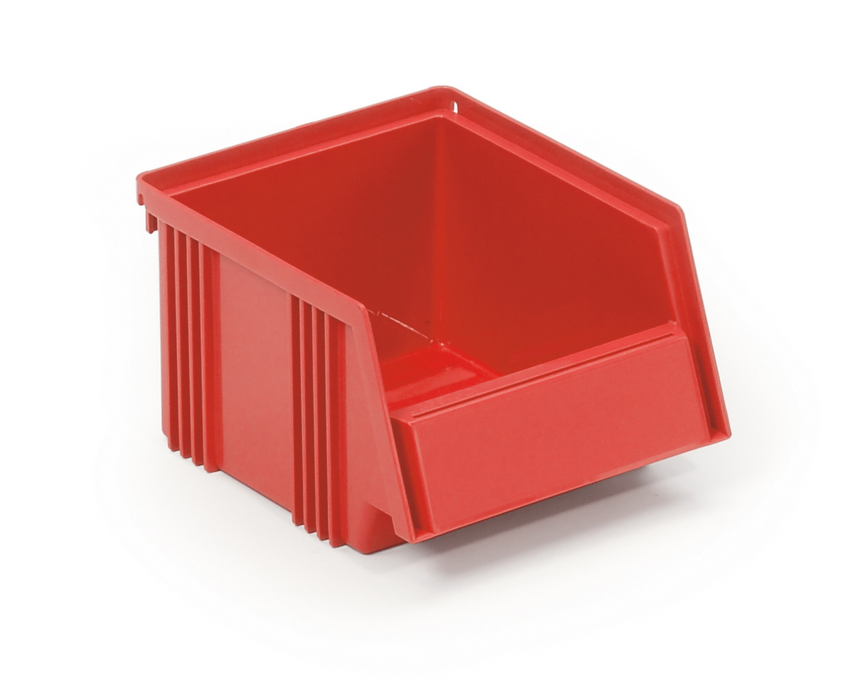 Treston Bac à bec robuste, rouge, profondeur 192 mm, Polypropylène  ZOOM