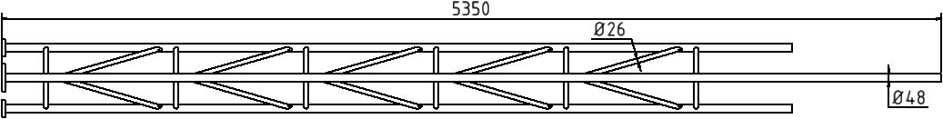 Schake Mât tubulaire en treillis, hauteur 5350 mm  ZOOM