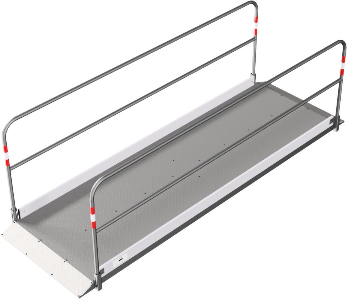 Schake Passerelle piétons avec plateforme en aluminium, longueur x largeur 3200 x 1000 mm  ZOOM