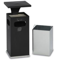 Cendrier poubelle avec 3 ouvertures d'introduction