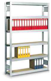 regalwerk Rayonnage sans boulons à plateaux agglomérés avec raidisseurs sens profondeur