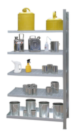 Rack pour produits dangereux pour bidons