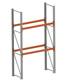 META Rayonnage à palettes MULTIPAL pour 3 palettes, largeur 1825 mm, 3 niveaux de stockage