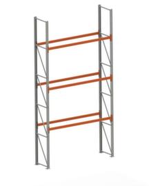 META Rayonnage à palettes MULTIPAL pour 8 palettes, largeur 2870 mm, 4 niveaux de stockage