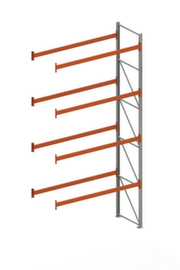 META Rayonnage à palettes MULTIPAL pour 15 palettes, largeur 2785 mm, 5 niveaux de stockage