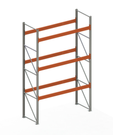 META Rayonnage à palettes MULTIPAL pour 12 palettes, largeur 2870 mm, 4 niveaux de stockage