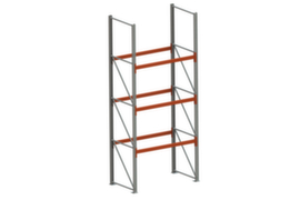 META Rayonnage à palettes MULTIPAL pour 8 palettes, largeur 1825 mm, 4 niveaux de stockage