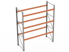 META Rayonnage à palettes MULTIPAL pour 12 palettes, largeur 2870 mm, 4 niveaux de stockage