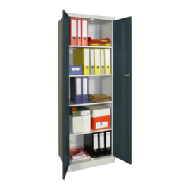 PAVOY Armoire universelle Basis PlusHxlxP 1800x600x500 mm4 tablettes acierserr. cyl.socle