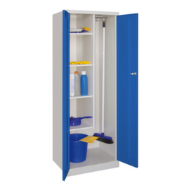 PAVOY Armoire d'entretien Basis PlusHxlxP 1800x600x500 mm4 tablettes à gauchetringle+crochets à droite