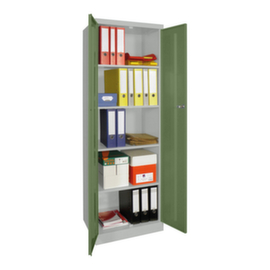 PAVOY Armoire universelle Basis PlusHxlxP 1800x600x500 mm4 tablettes acierserr. cyl.socle