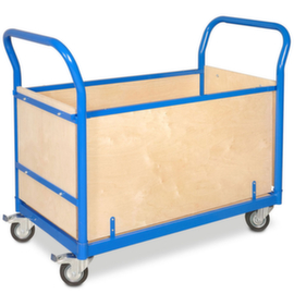 Chariot à dossier avec parois