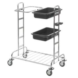 Vermop Chariot de nettoyage Variant avec piètement chroméen différentes exécutions