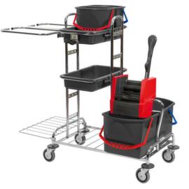 Vermop Chariot de nettoyage Variant avec piètement chroméen différentes exécutions