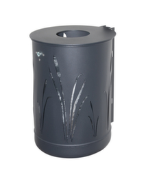 Poubelle design roseaux