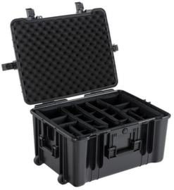 Allit Mallette polyvalente à roulettes DinoPlus Outdoor en ABS noir