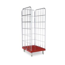 Bac sur roulettes rolltainer® avec plateforme plastique Lxl 815x682 mm