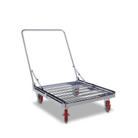 Plateau roulant avec barre de poussée