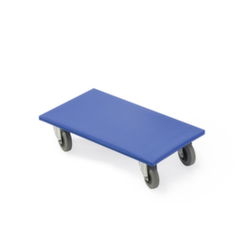 Plateau roulant avec plateau en bois