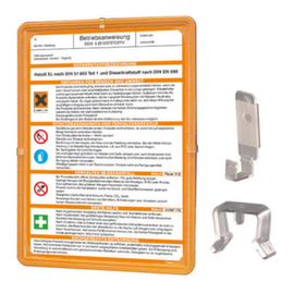 cadre SafetyMarking® pour instructions de sécurité, plastique