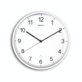 MAUL Horloge murale radio-pilotée MAULsprint avec chiffres arabes, avec chiffres arabes et traits, Ø 305 mm